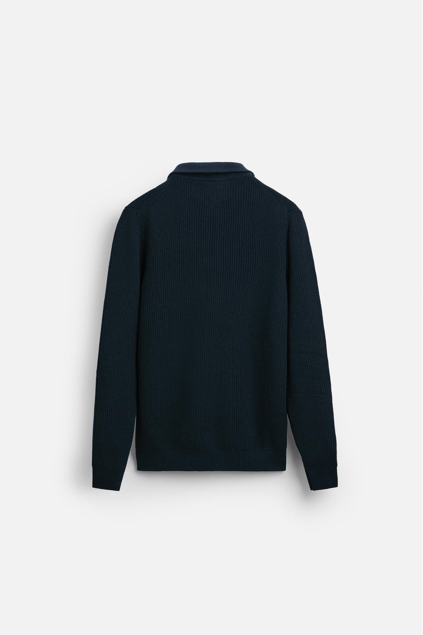 Cashwool sweater | half zip | Navy blue