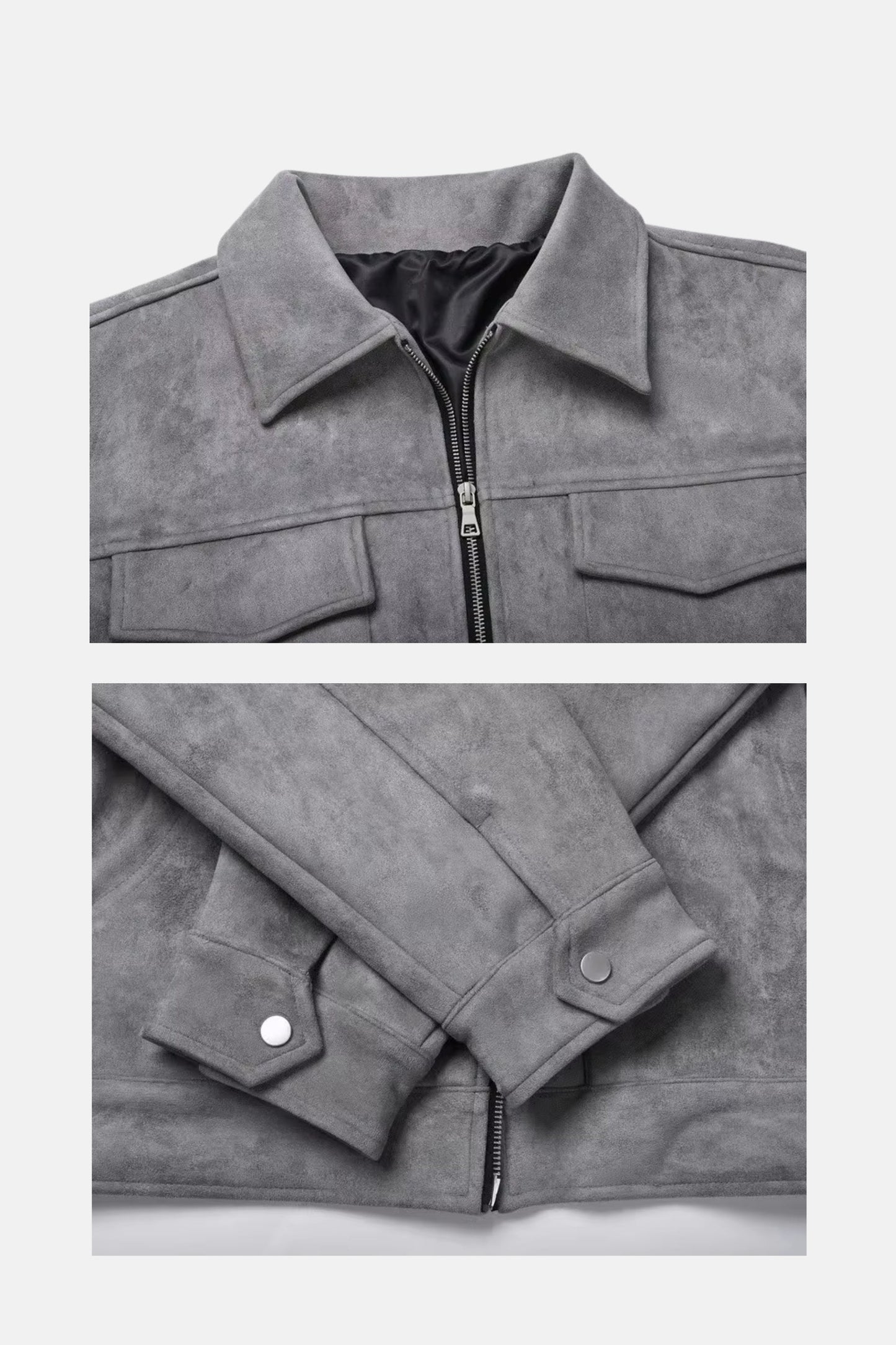 Luxury suede jack | grey