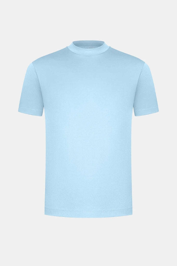 Premium Glossy T-Shirt | Baby Blue
