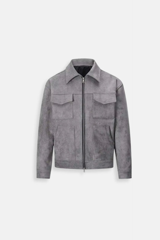 Luxury suede jack | grey