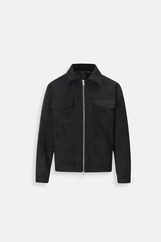 Luxury suede jack | black