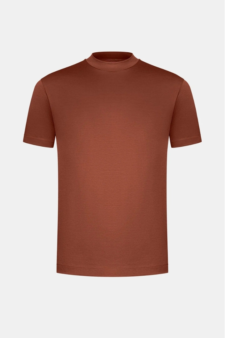 Premium Glossy T-Shirt | Caramel Brown