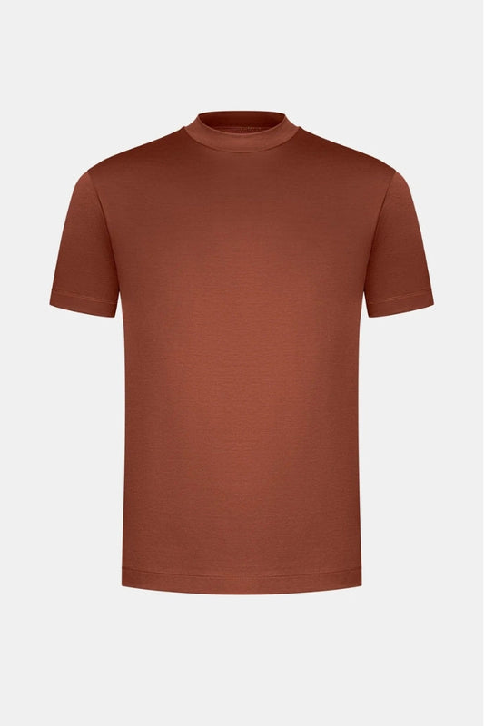 Premium Glossy T-Shirt | Caramel Brown