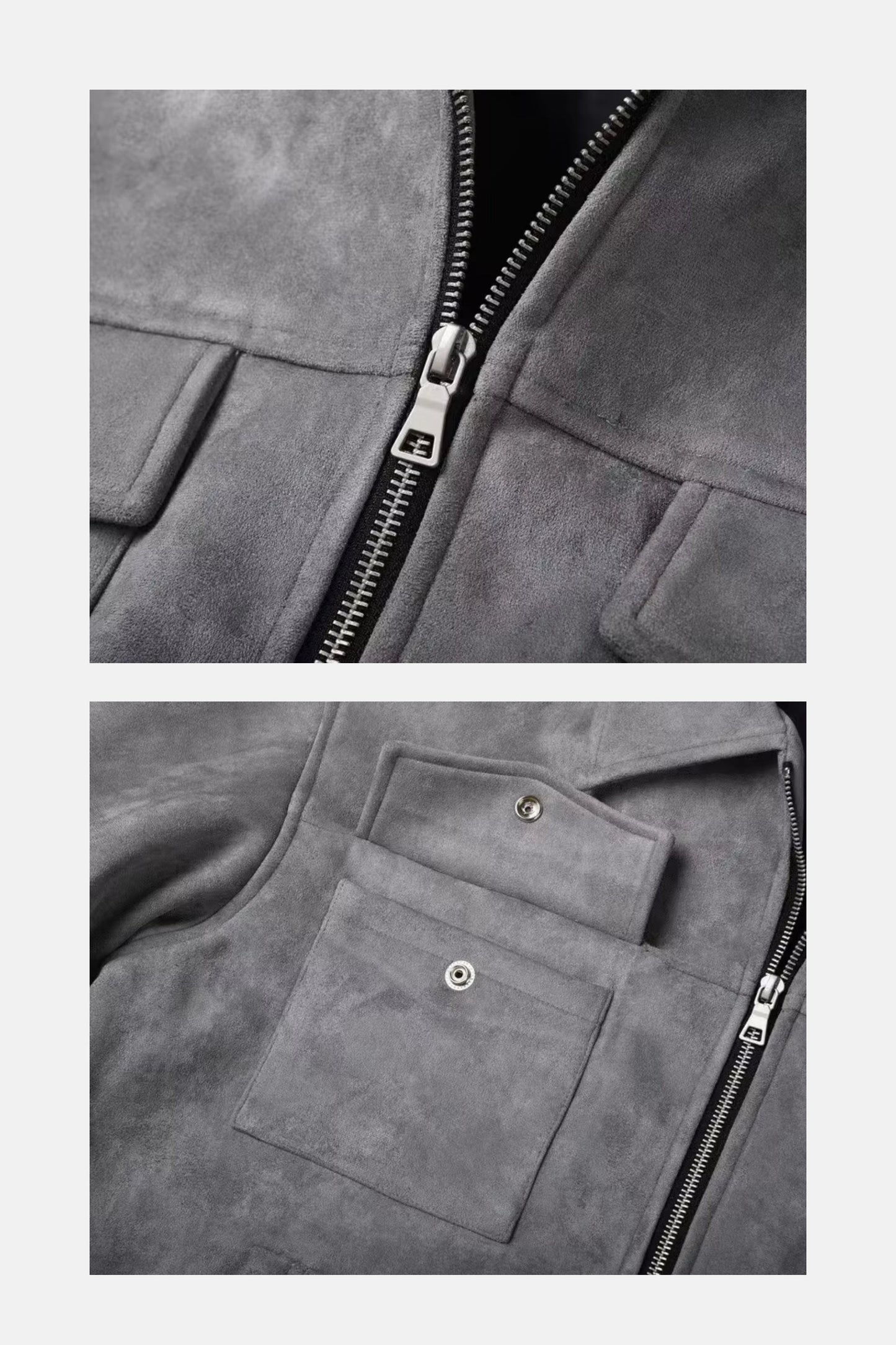 Luxury suede jack | grey