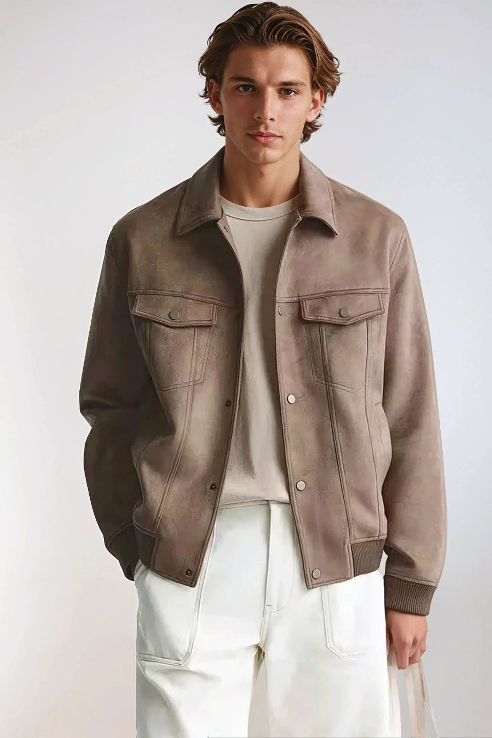 Luxury suede jack | brown