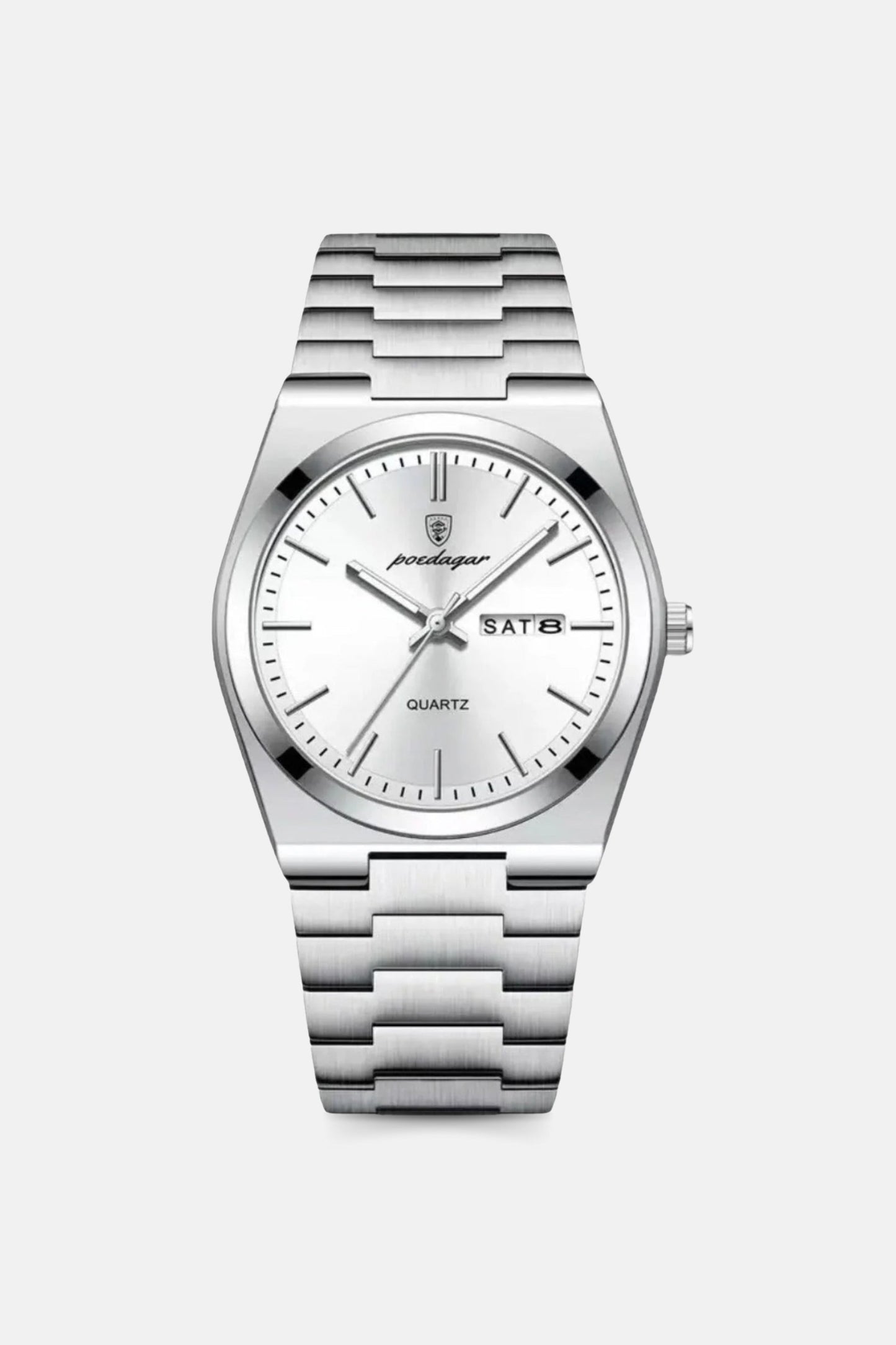 Catalonia steel watch | silver/white