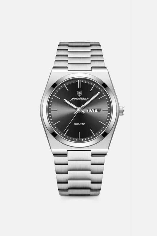Catalonia steel watch | 42mm | silver/black