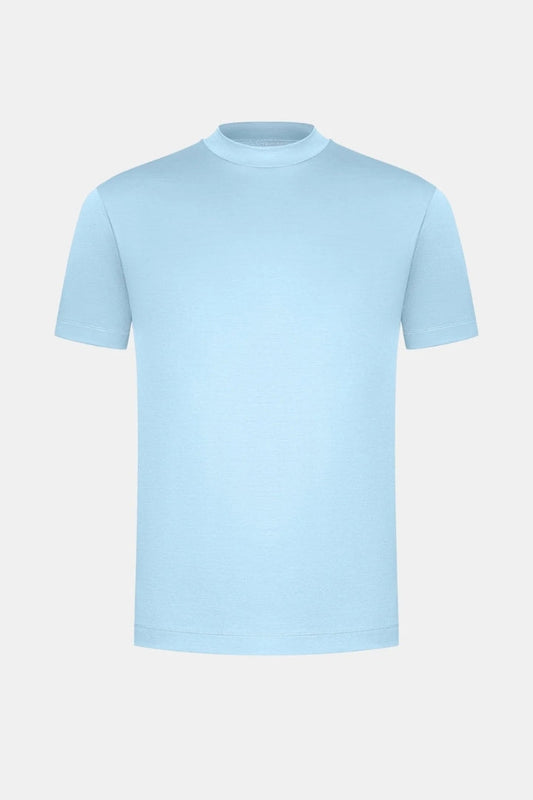 Premium Glossy T-Shirt | Baby Blue